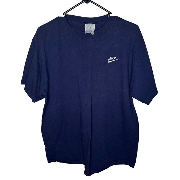 Y2K Nike Embroidered Swoosh T Shirt Large - Picture 1 of 4